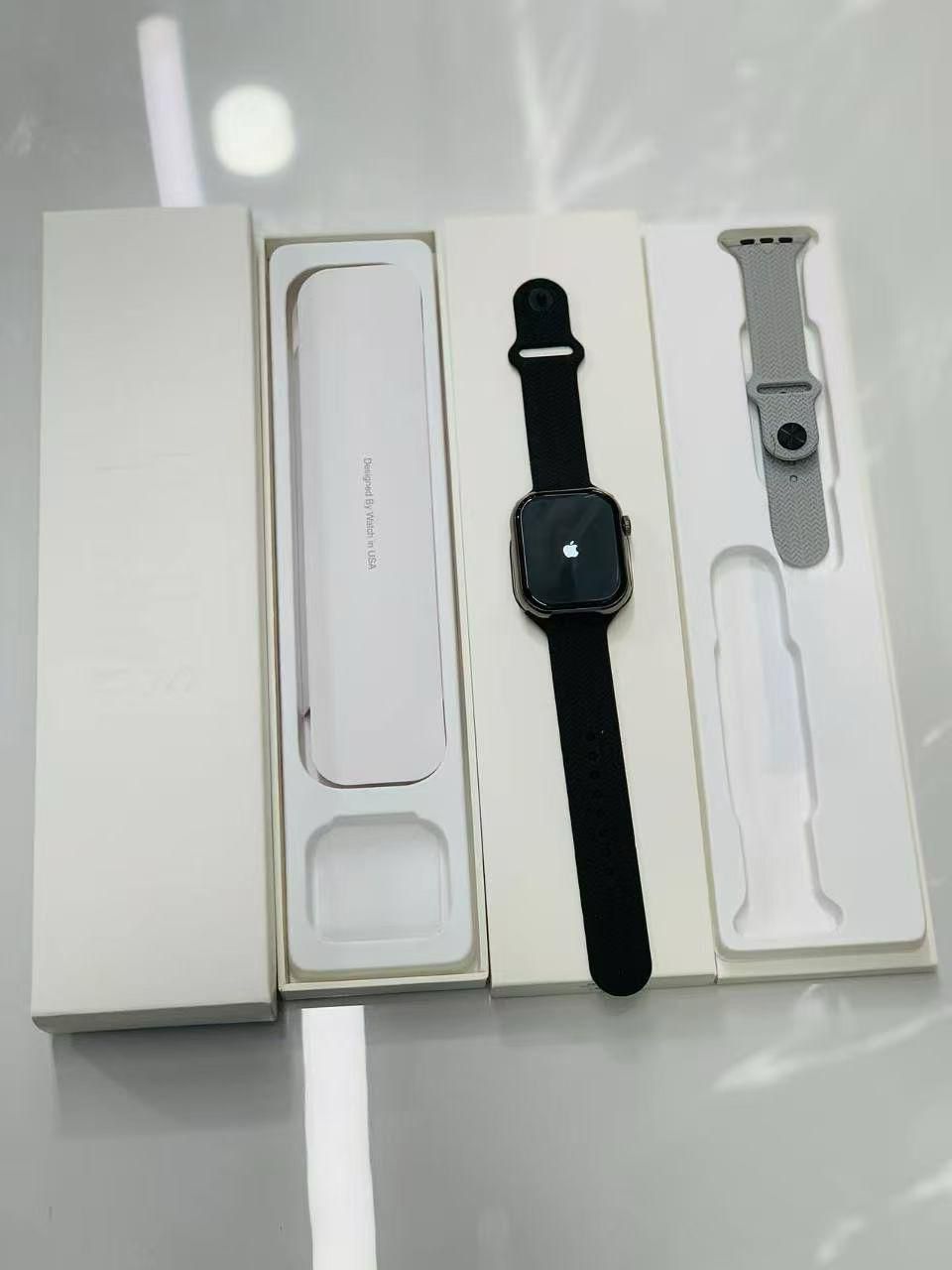 apple logo watch copy